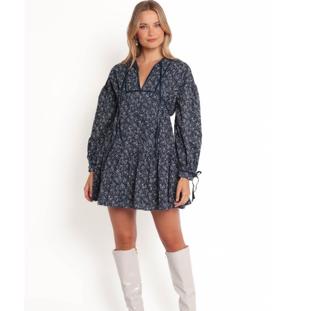 Petal & Pup Brooklyn Mini Dress Long Sleeve Size Small